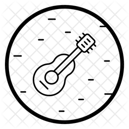Acoustic Icon - Download in Line Style