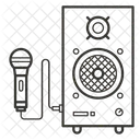 Acoustique Microphone Haut Parleur Icône