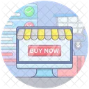 Acquisti Online Negozio Online E Commerce Icon