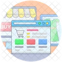 Acquisti Online Negozio Online E Commerce Icon