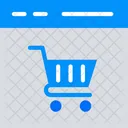 Acquisti Online Sito Web Di Acquisti Carrello Della Spesa Icon