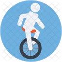 Akrobat Einrad Rad Symbol