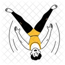 Acrobatics Flipping Athlete Icon