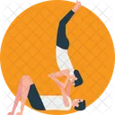 Training Exercise Acrobats Icon