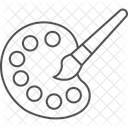 Acrylic palette  Icon