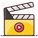 Action Clapperboard Director Equipment Icon