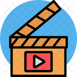 Action clapper Icon - Download in Rounded Style