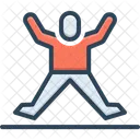 Active Happy Man Lifestyle Motion Performer Activity Healthy Workout Wellness Physical Activity Icon