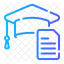 Actividades Extracurriculares Documento Birrete Icono