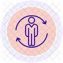 Worker Refresh Color Circle Icon Icône