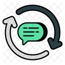 Actualizacion De Comunicacion Conversacion Discusion Icono