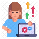 Actualización de computadora portátil  Icono