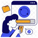 Actualizacion De Pagina Web Refresco De Pagina Web Recarga De Pagina Web Icono