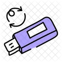 Unidad Flash Actualizacion De Unidad Sincronizacion USB Icono