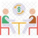 Actualizacion Del Dolar Reunion De Negocios Reunion Icon