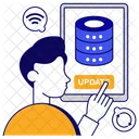 Actualizacion Del Servidor Movil Actualizacion Del Servidor Recarga Del Servidor Icono