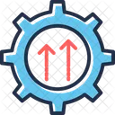 Actualizacion Del Sistema Rueda Dentada Sincronizacion Icono