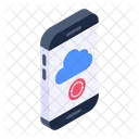 Sincronizacion En La Nube Tecnologia En La Nube Actualizacion Movil Icono