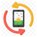 Actualizacion Movil Actualizacion Movil Reciclaje Movil Icono