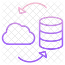 Irefresh Actualizar La Base De Datos En La Nube Recargar El Servidor En La Nube Icono