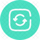 Actualizar Cuadrado Icono De Flecha Icono De Interfaz Icono