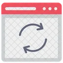 Recargar Reiniciar Sitio Web Icono