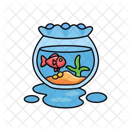 Acuario de peces  Icono