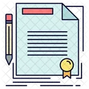 Acuerdo de contrato  Icono