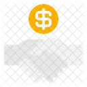 Apreton De Manos Dolar Negocios Icono