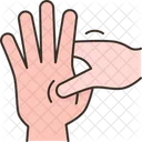 Acupressure Hand Muscle Icon