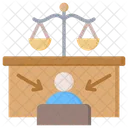 Acusado Defensa Juicio Icono