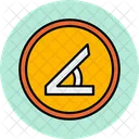 Acute Angle Algebra Geometry Icon