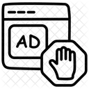 광고 차단 광고 차단기 광고 없음 아이콘