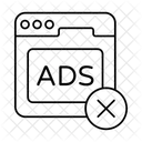 Ad Block No Advertisement Ads Restricted Icon