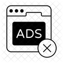 Ad Block No Advertisement Ads Restricted Icon