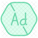 Ad Blocker Duotone Line Icon Icon