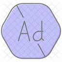 Ad Blocker Lineal Color Icon Icon