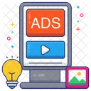 Ad Board Video Board Ad Placard Icon