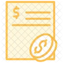 Ad Budget Duotone Line Icon Icon