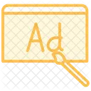 Ad Design Duotone Line Icon Icon