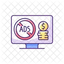 Ad-free subscription plan  Icon