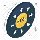 Ad Network Ad Connection Advertising Network 아이콘