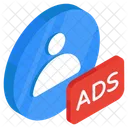 Ad Person Ad Employee Advertising Person Icon