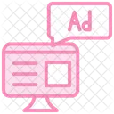Ad Position Duotone Line Icon Icon