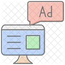 Ad Position Lineal Color Icon Icon