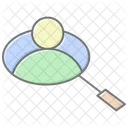 Ad Targeting Lineal Color Icon Icon