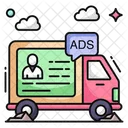 Ad Van Transport Vehicle Icon