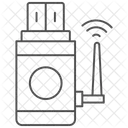 Adaptateur Wifi Usb Thinline Icone Icône
