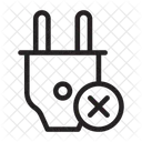 Adapter Entfernen Stecker Icon