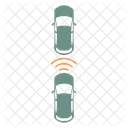 Adaptive Cruise Control Car Acc Icon